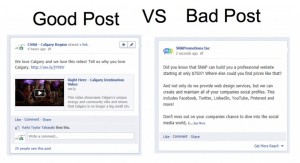 Good Social Media Post vs Bad Social Media Post